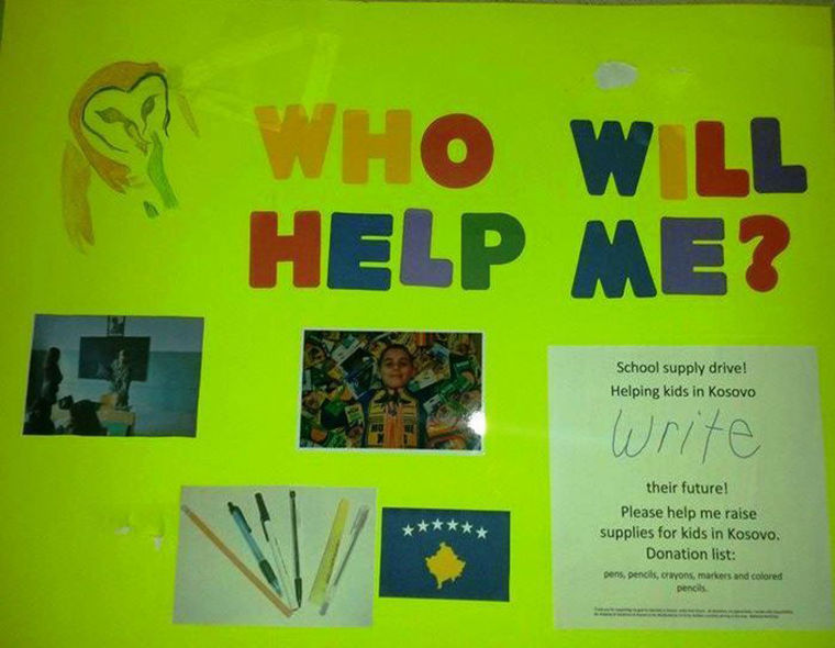 Poster for donations